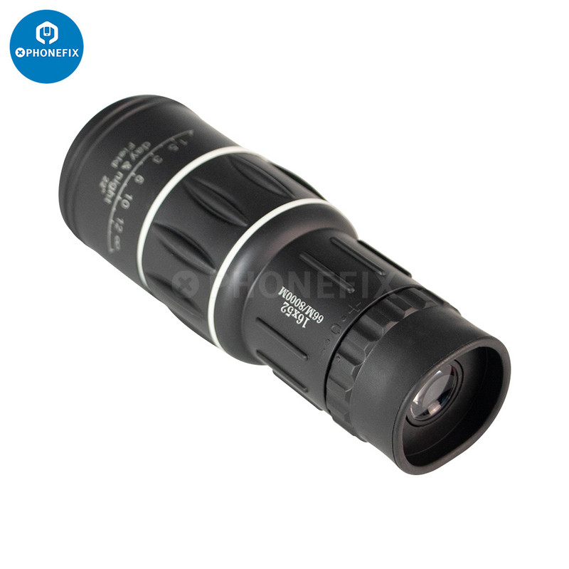 HD Scope 16x52 Dual Focus monokuláris teleszkóp Vadászat Spoting Upgrade Kézi távcső 66m/8000m turisztikai horgász kempingezéshez