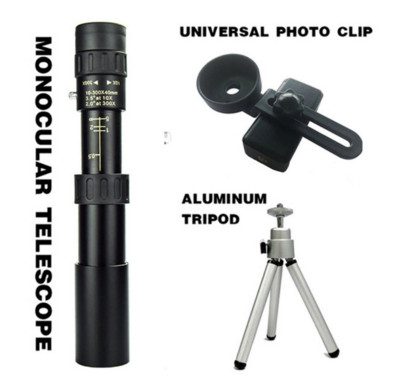 Telescop zoom monocular telescop de înaltă definiție 4K 10-300X30 telescop monocular profesional telescop în aer liber HD tabără