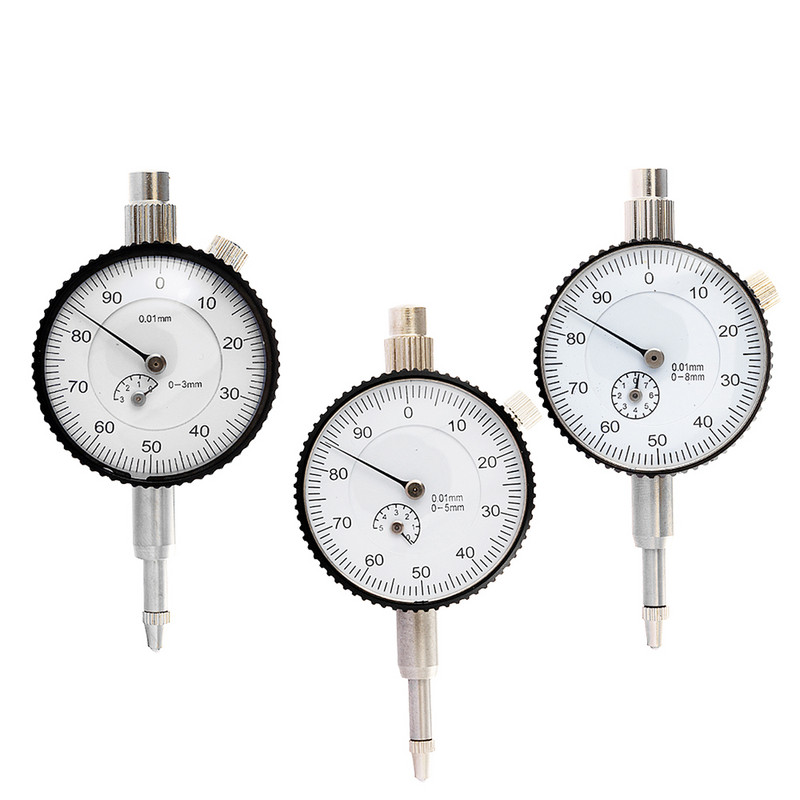 0-3/5/8 mm ciferblato indikatorius Valandos tipo indikatorius Tikslumo lygintuvas Matavimo laikrodžio indikatorius ciferblato matuokliai Matavimo prietaisai