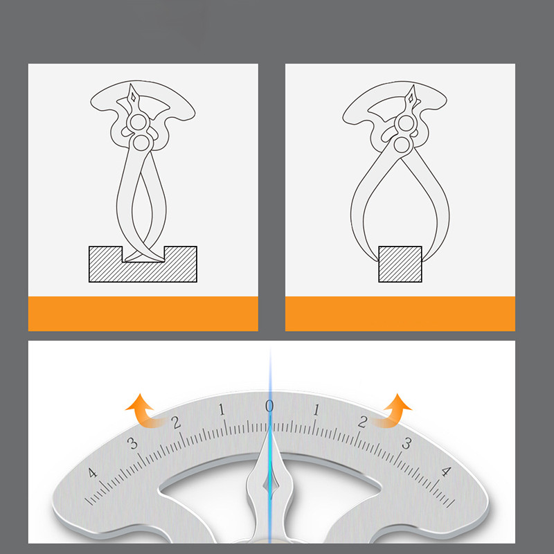 Vahemõõdik Seina paksuse mõõtmine Roostevabast terasest Suure täpsusega paksuse mõõtja sise- ja välisläbimõõdu teisendus