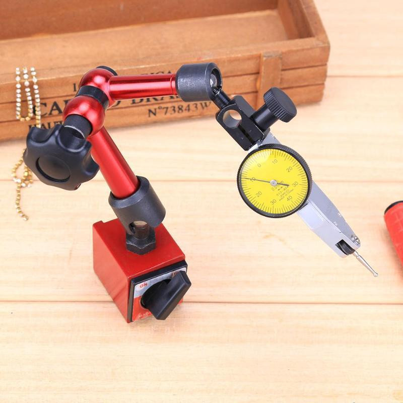 0-0,8 mm didelio tikslumo svirties ciferblato indikatorius universalus magnetinis metalinis pagrindo laikiklis 0,01 centro ieškiklio matuoklis CNC matavimo įrankis