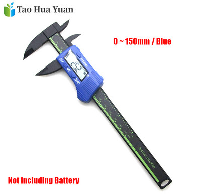 Tao Hua Yuan új érkezésű, 150 mm-es 6 hüvelykes LCD digitális elektronikus szénszálas nóniuszos tolómérő mikrométeres mérőeszköz vonalzó