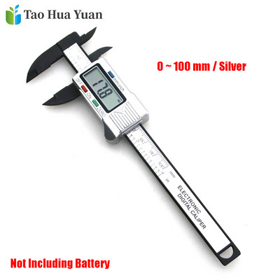 Tao Hua Yuan új érkezésű, 150 mm-es 6 hüvelykes LCD digitális elektronikus szénszálas nóniuszos tolómérő mikrométeres mérőeszköz vonalzó