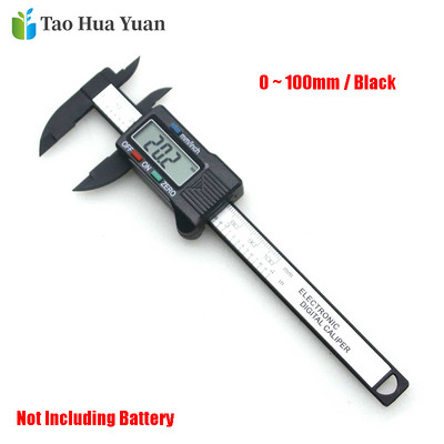 Tao Hua Yuan új érkezésű, 150 mm-es 6 hüvelykes LCD digitális elektronikus szénszálas nóniuszos tolómérő mikrométeres mérőeszköz vonalzó