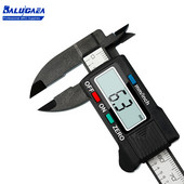 Mini apkaba nuo įbrėžimų LCD skaitmeninis elektroninis vernier apkabos matuoklis 0-100 mm apkabos liniuotės mikrometro matavimo įrankis