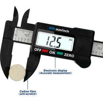 Mini Caliper Anti-scratch LCD Ψηφιακός Ηλεκτρονικός μετρητής δαγκάνας Vernier Χάρακας 0-100mm Μικρόμετρο Εργαλείο μέτρησης