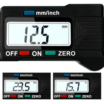 Мини шублер против надраскване LCD цифров електронен дебеломер 0-100 мм шублер линийка микрометър инструмент за измерване