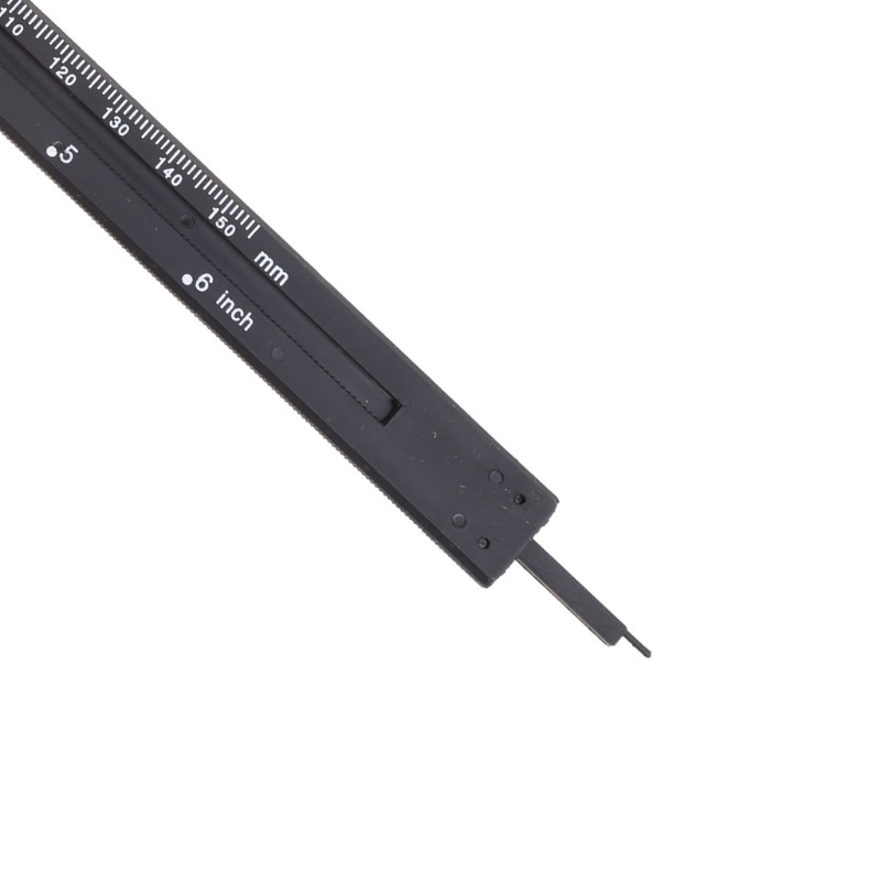 Új, 150 mm-es 6 hüvelykes számlapos tolómérő műanyag nóniuszos tolómérő, négyutas mikrométer