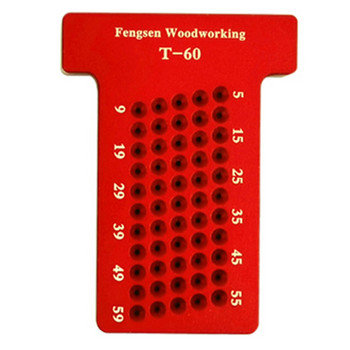 T60 Woodworking Scriber Τύπος Τ Wood Gauge Caliper Ruler Εργαλείο μέτρησης ξυλουργός Ανθεκτικό στη φθορά και ανθεκτικό στη σκουριά