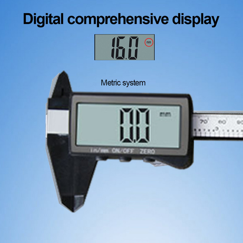 100/150mm șubler digital riglă de măsurare vernier cu ecran complet micrometru digital șubler instrument de măsurare din oțel inoxidabil
