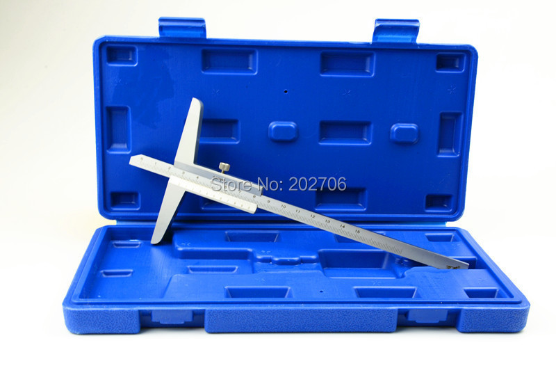 Kvaliteetne 150 mm 6" 0,02 mm täpsusega sügavuse mõõtmise tööriist nihikuga sügavusmõõtur