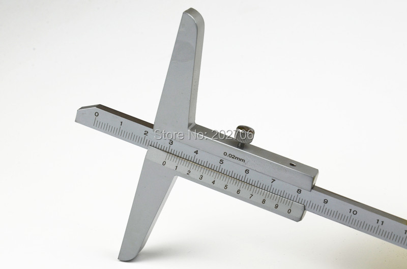 Kvaliteetne 150 mm 6" 0,02 mm täpsusega sügavuse mõõtmise tööriist nihikuga sügavusmõõtur