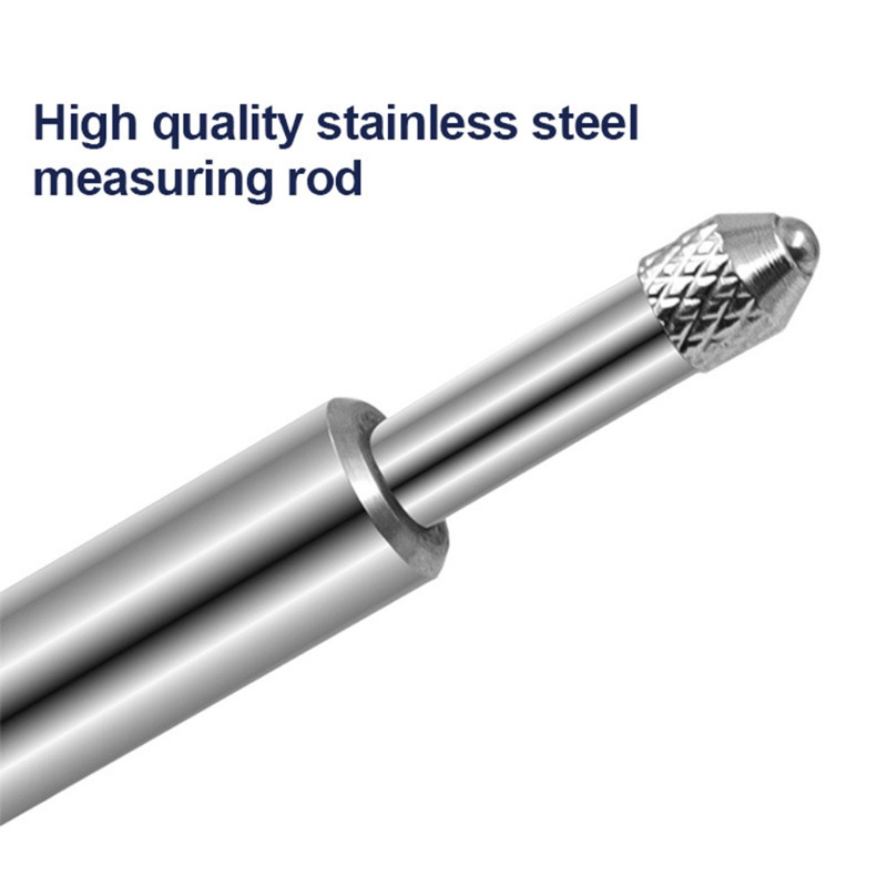 Didelio tikslumo rodyklės pramoninis ciferblato indikatorius 0–10 mm stabilaus veikimo stalas su svirties atgal matavimo ciferblato matuokliu