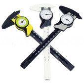 Card de ceas din plastic de 0-150 mm metric inch cu etrier din plastic pentru ceas