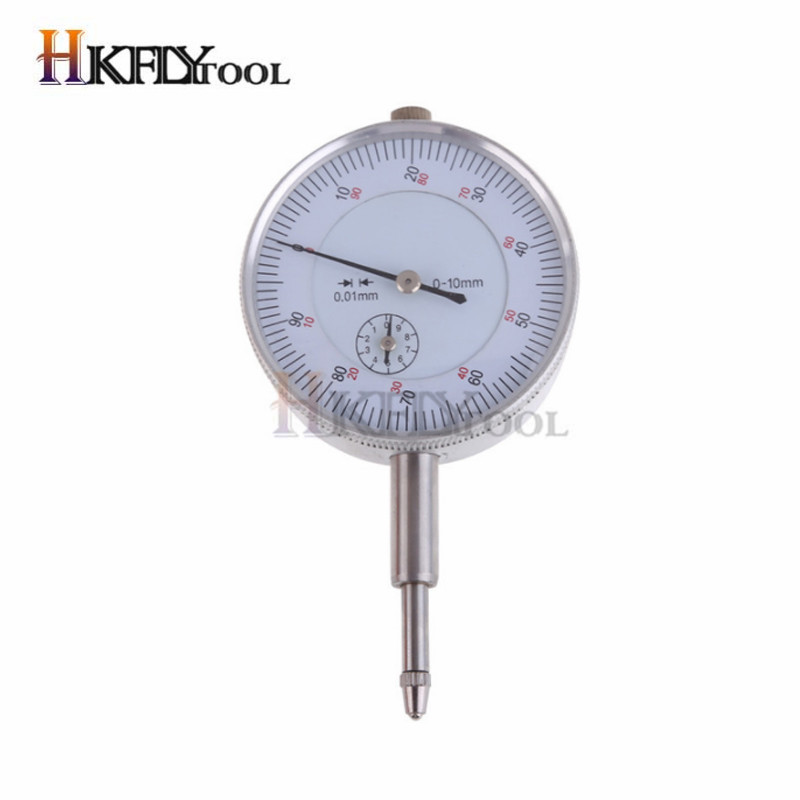 Ciferblato indikatoriaus tikslumo 0,01 mm tikslumo matuoklio bandymas su apykaklės nugaros matavimu 0–10 mm metro skyros indikatoriaus matuoklis