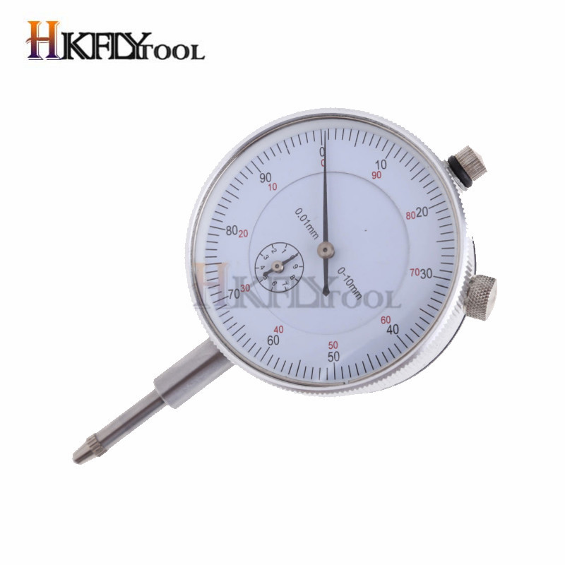 Ciferblato indikatoriaus tikslumo 0,01 mm tikslumo matuoklio bandymas su apykaklės nugaros matavimu 0–10 mm metro skyros indikatoriaus matuoklis