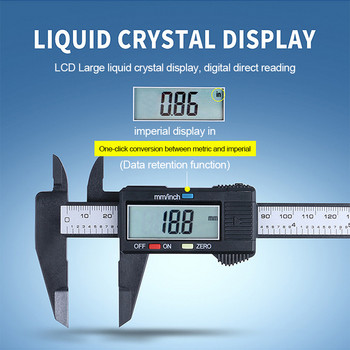 100/150 мм пластмасов дебеломер Електронен цифров дебеломер Високопрецизен измервателен уред Инструменти за измерване на нониус