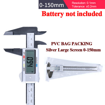 100/150 mm plastmasas nonija suports elektroniskais digitālais suports augstas precizitātes mērinstruments Vernjē suports mērinstrumenti