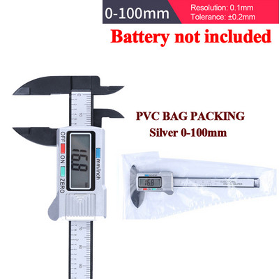 100/150 mm plastmasas nonija suports elektroniskais digitālais suports augstas precizitātes mērinstruments Vernjē suports mērinstrumenti