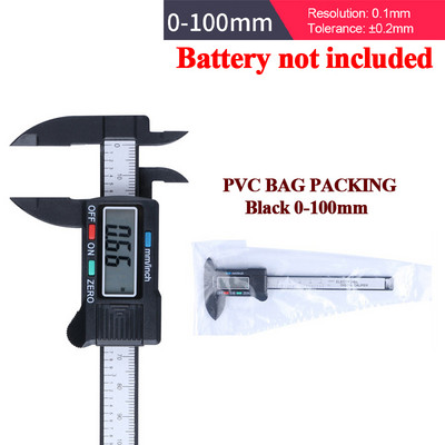 100/150 mm plastmasas nonija suports elektroniskais digitālais suports augstas precizitātes mērinstruments Vernjē suports mērinstrumenti