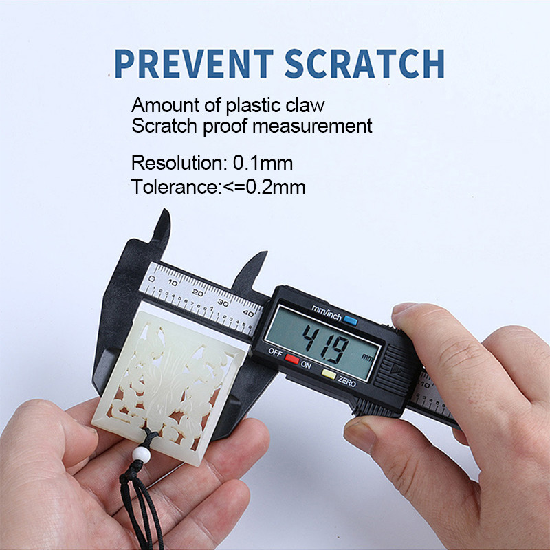 100/150 mm plastmasas nonija suports elektroniskais digitālais suports augstas precizitātes mērinstruments Vernjē suports mērinstrumenti