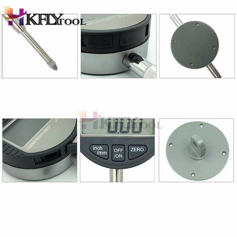 skaitmeninis indikatorius Elektroninis mikrometras Skaitmeninis mikrometrometrinis/colių diapazonas 0–12,7 mm/0,5 colio ciferblato indikatoriaus matuoklis su mažmenine dėžute