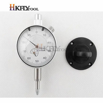 1 τεμ. Dial Gauge Indicator 0-3mm Measurement Instrument 0.01mm Accuracy Metal For Precision Tool Woodworking Measurement Tools