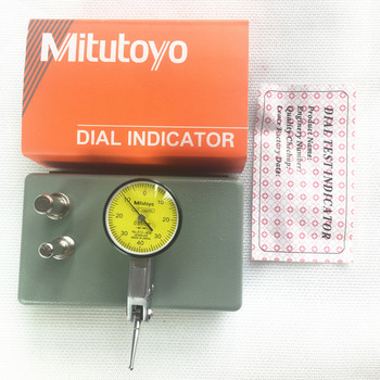 Микрометър 513-404 Аналогов лост Циферблат Индикатор Точност на циферблата 0,01 мм Диапазон 0-0,8 мм Диаметър 32 мм Измервателни инструменти 01