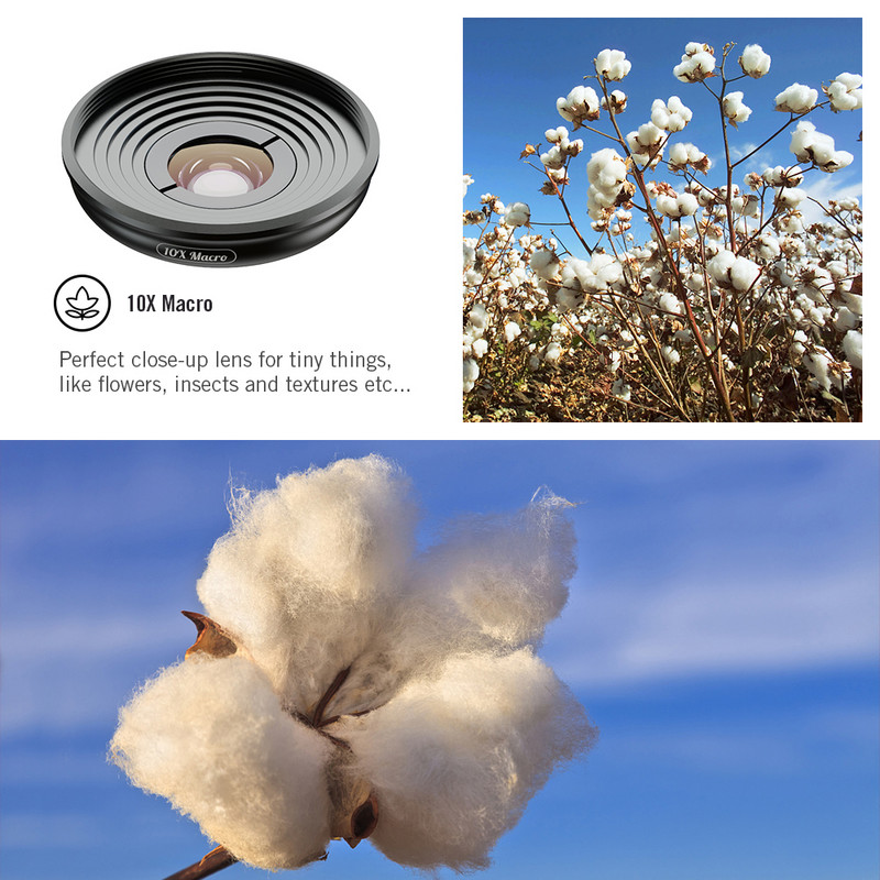 APEXEL hordozható optikai makrótelefon objektív 4K HD kamera mobiltelefon objektív készlet univerzális telefoncsipesz iOS Android összes okostelefonhoz