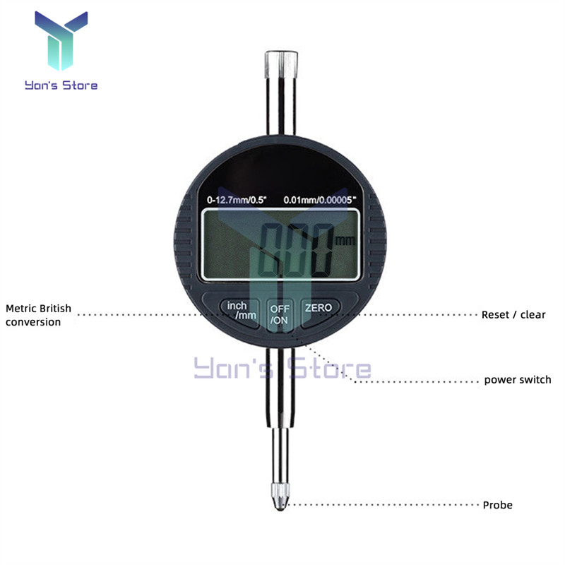 LED skaitmeninis didelio tikslumo elektroninis skaitmeninis matuoklis Skaitmeninio ekrano ciferblato indikatoriaus matuoklis 0,01 indikatoriaus „pasidaryk pats“ rinkinys