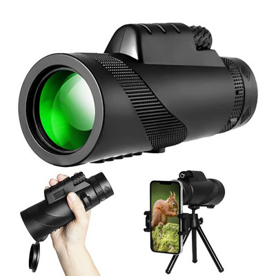 Telescop monocular HD 18X50mm Telescop cu rază lungă de acțiune cu/fără trepied clemă de telefon BAK4 Telescop cu prismă pentru vânătoare în aer liber pentru camping
