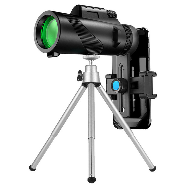 Telescop monocular HD 18X50mm Telescop cu rază lungă de acțiune cu/fără trepied clemă de telefon BAK4 Telescop cu prismă pentru vânătoare în aer liber pentru camping