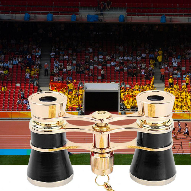 Kültéri távcső nagy tisztaságú teleszkóp 3 nagyítási idővel középpontbeállítás fókusz fém koncerttávcső túrázáshoz