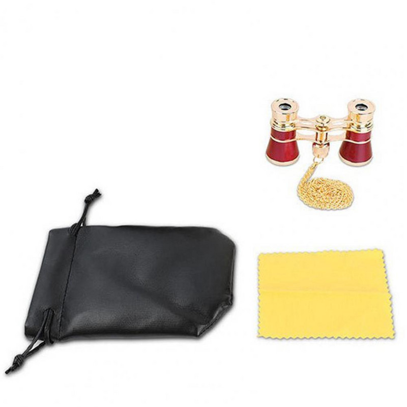 Kültéri távcső nagy tisztaságú teleszkóp 3 nagyítási idővel középpontbeállítás fókusz fém koncerttávcső túrázáshoz