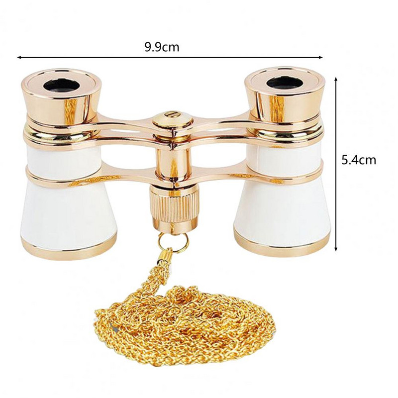 Kültéri távcső nagy tisztaságú teleszkóp 3 nagyítási idővel középpontbeállítás fókusz fém koncerttávcső túrázáshoz