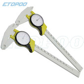 1 buc 0-150 mm instrument de măsurare calibre metric cadran șubler Vernier cadran șubler Vernier din plastic rezistent la șocuri de 6 inch