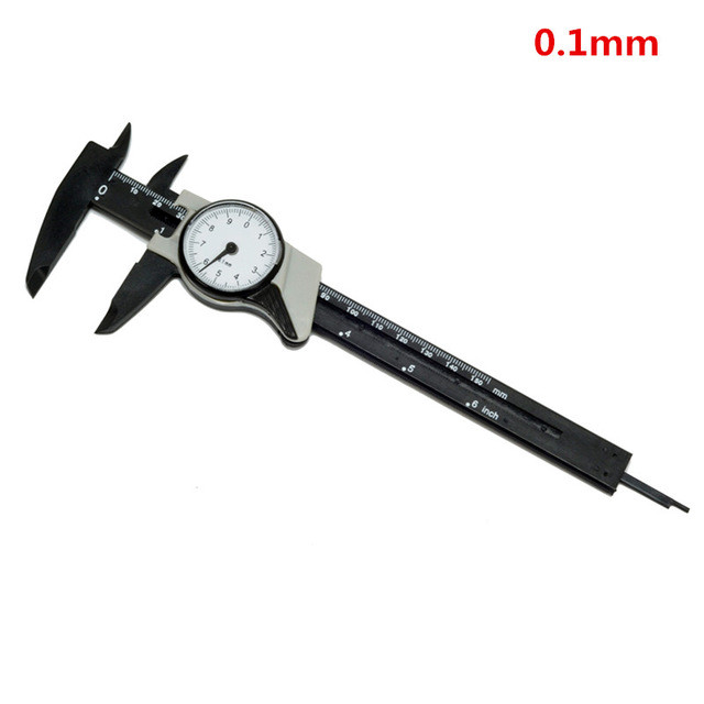 1 buc 0-150 mm instrument de măsurare calibre metric cadran șubler Vernier cadran șubler Vernier din plastic rezistent la șocuri de 6 inch