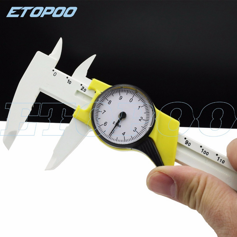 1 buc 0-150 mm instrument de măsurare calibre metric cadran șubler Vernier cadran șubler Vernier din plastic rezistent la șocuri de 6 inch