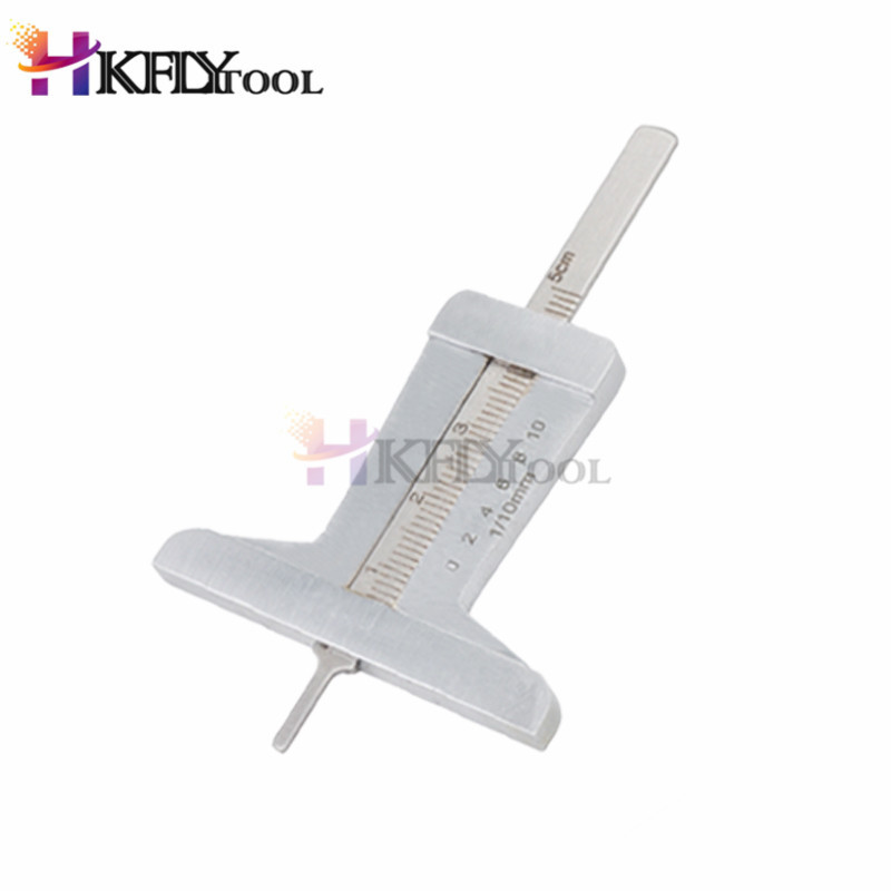 Roostevabast terasest autorehvi rehvi turvise sügavuse mõõtja joonlaud pidurisadul Moto Veoauto Pie De Rey Paquimetro mõõteriistad