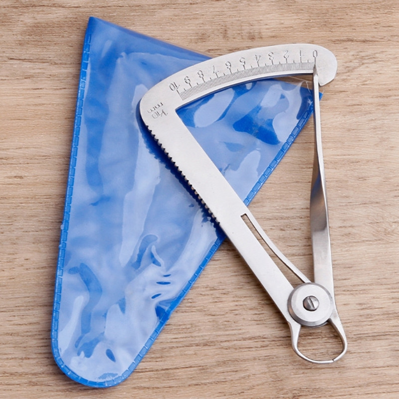 Professzionális fogászati tolómérő, 0-10 mm-es mérési tartomány Fogorvosi eszközök fogápoláshoz és -javításhoz