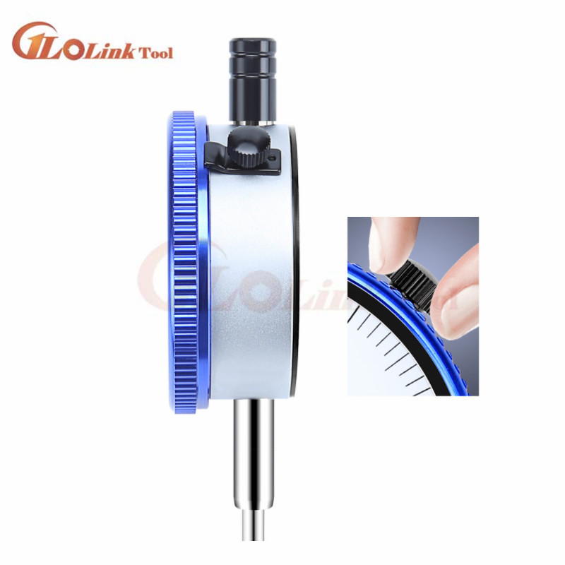 „Newstyle“ 0,01 mm tikslumo ciferblato bandymo indikatoriaus ciferblato matuoklio matavimo prietaisas Mėlynas nešiojamas matavimo skyros tikrinimo įrankis