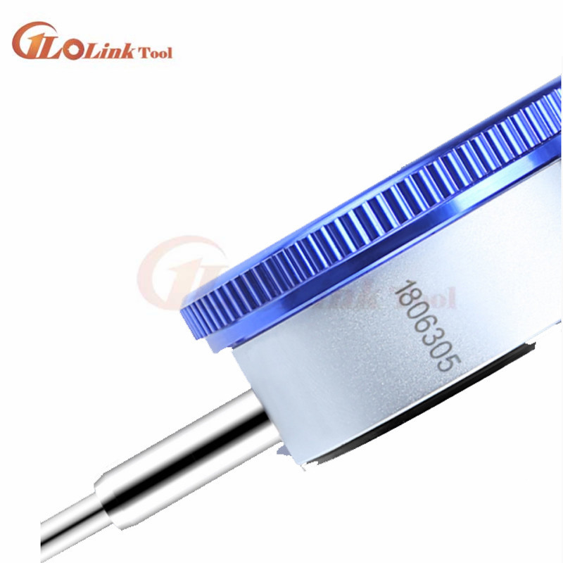 „Newstyle“ 0,01 mm tikslumo ciferblato bandymo indikatoriaus ciferblato matuoklio matavimo prietaisas Mėlynas nešiojamas matavimo skyros tikrinimo įrankis