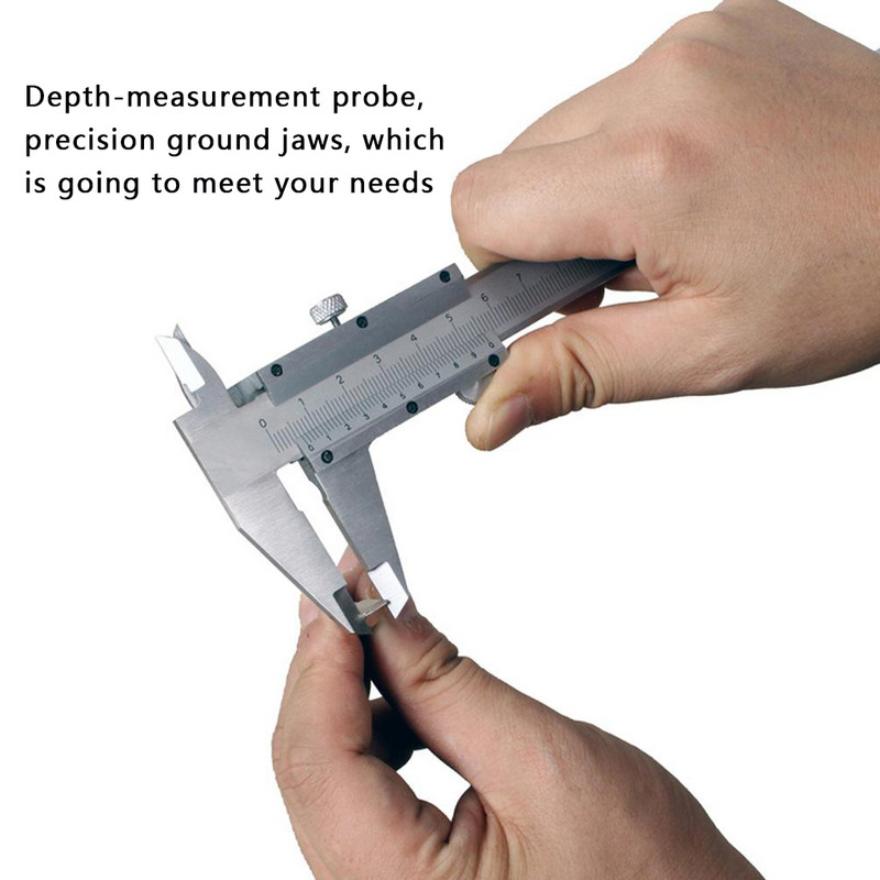 0-150 mm șubler Vernier Riglă din oțel carbon Lucrări manuale Instrument de măsurare precis