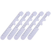 5 tk plastikust optiline PD joonlaud Pupilli kaugusmõõtur Silma oftalmoloogilise tööriista joonlaud Prillide tarvikud