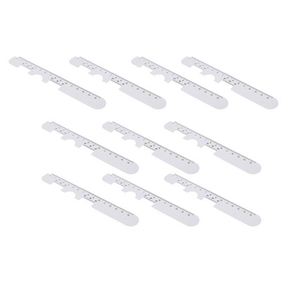 5 tk plastikust optiline PD joonlaud Pupilli kaugusmõõtur Silma oftalmoloogilise tööriista joonlaud Prillide tarvikud