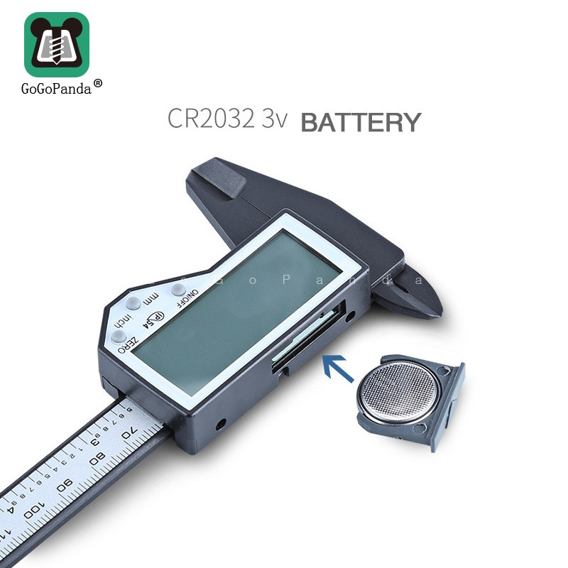 Șubler Vernier din plastic de înaltă calitate 150 mm 6 inch Precizie 0,01 mm LCD Afișaj digital Mm inch IP54 Impermeabil