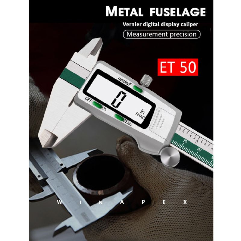 Digitālā suporta mērīšanas rīks 6 collas/150 mm elektroniskie suporti mikrometrs Vernjē suporta mērīšana collās