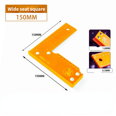Multifunktsionaalne skoorimispuusepa joonlaud L-kujuline nurgajoonlaud, elektriline puidust antimagnetiline täisnurga mõõtmise tööriista nihik