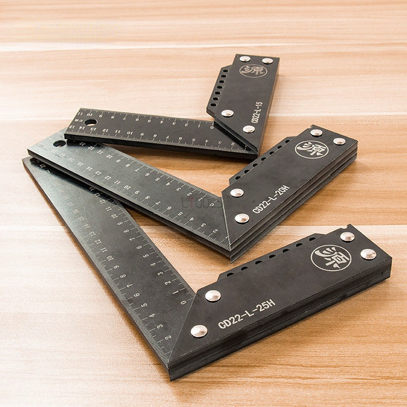 Multifunktsionaalne skoorimispuusepa joonlaud L-kujuline nurgajoonlaud, elektriline puidust antimagnetiline täisnurga mõõtmise tööriista nihik