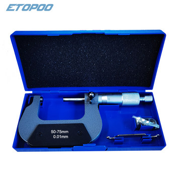 Ακρίβεια 0,01mm Gauge Vernier Caliper Measuring Tools Outside Spiral Micrometer 0-25mm/ 25-50mm/ 50-75mm/ 75-100mm